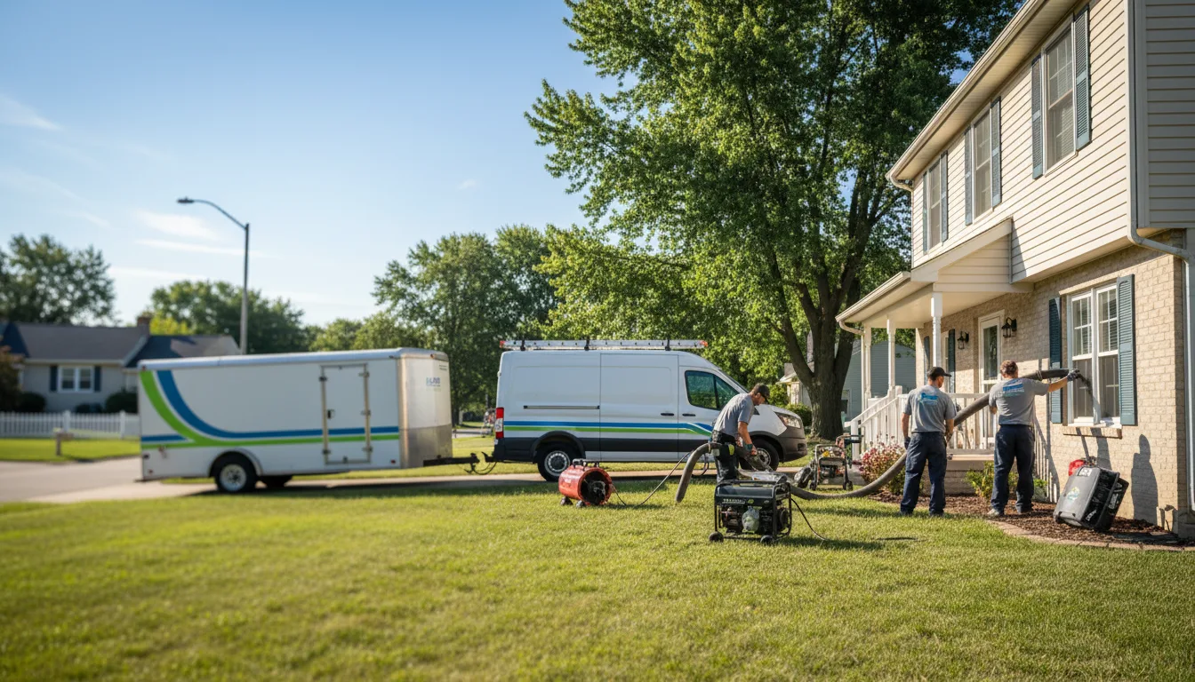 Flooded Basement Restoration And Cleanup With Repair in Niantic, IL near me